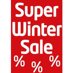 Poster Plakat Winterschlussverkauf - WSV Super Winter Sale