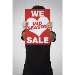Poster Plakat - Love Midseason Sale DIN A1 - 59,4 x 84,1 cm