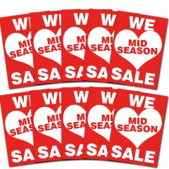 Poster Plakat - Love Midseason Sale DIN A4 - 10 Stk. im...