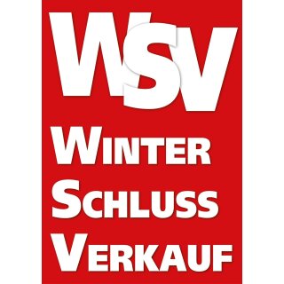 Poster Plakat Winterschlussverkauf - WSV