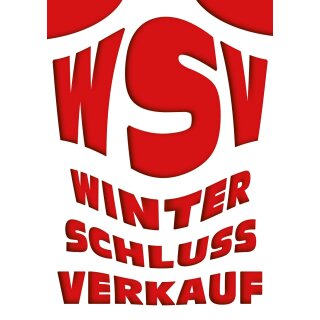 Poster Plakat Winterschlussverkauf - WSV