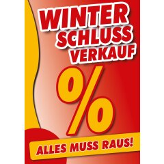 Poster Plakat Winterschlussverkauf - WSV DIN A3 - 5 Stk....