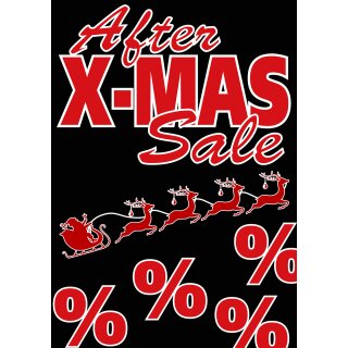 Poster Plakat After Christmas Sale DIN A2 - 42 x 59,4 cm
