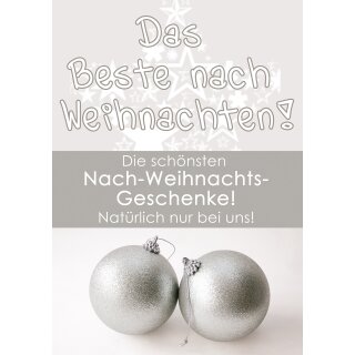 Poster Plakat After X-MAS SALE - Das Beste nach Weihnachten DIN A1 2Stk. im Kundenstopper Sparset