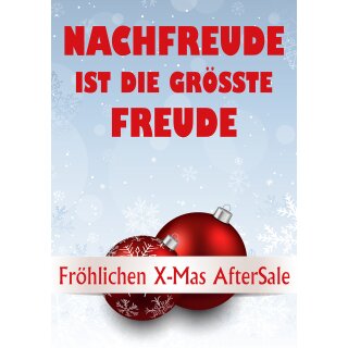 Poster Plakat After X-MAS SALE - Nachfreude ist die größe Freude! DIN A0 - 84,1 x 119,7 cm