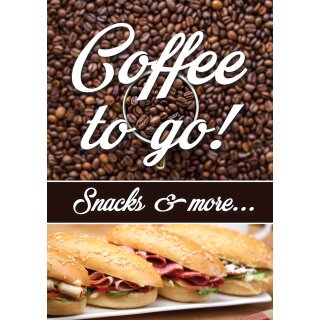 Poster Plakat - Coffee and Snacks
