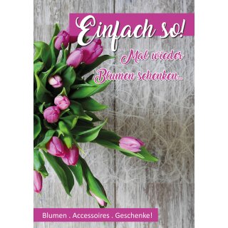 Poster Plakat - Blumen einfach so DIN A0 - 84,1 x 118,9 cm Hochformat