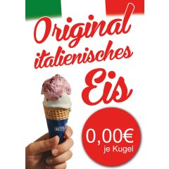 Poster Plakat - Original italienisches Eis