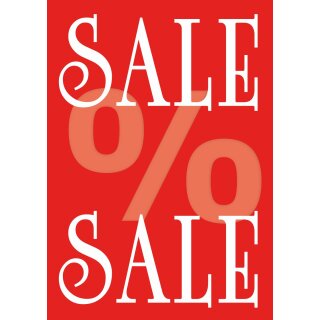 Plakat "Sale" Räumungsverkauf SALE Reduziert   DIN A2 Querformat 