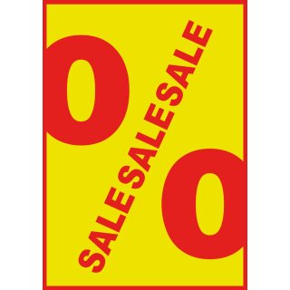 Poster Plakat - SALE rot gelb
