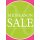 Poster Plakat - Midseason Sale "Serie Lisa" Grün DIN A2 - 42 x 59,4 cm