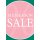 Poster Plakat - Midseason Sale "Serie Lisa" Rosa DIN A3 - 5 Stk. im Sparset