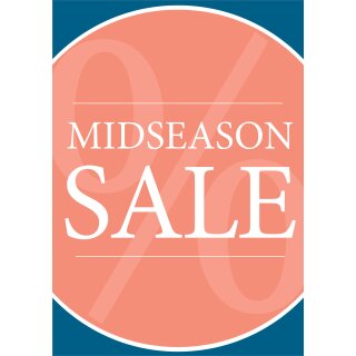 Poster Plakat - Midseason Sale "Serie Lisa" Orange
