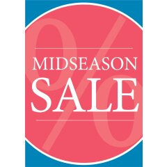 Poster Plakat - Midseason Sale "Serie Lisa" Rot
