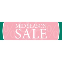 Banner - Midseason Sale - 137x40 cm - Rosa