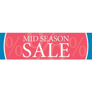 Banner - Midseason Sale - 137x40 cm - Rot