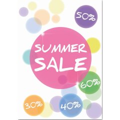 Poster Plakat - SSV Summer Sale XXL - 100 x 150 cm