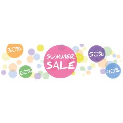 Banner - SSV Summer SALE - ! 150 x 50cm !  Papier...