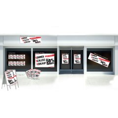 Sparpaket XXL SSV bis 50% Rabatt Plakate & Banner Weiß
