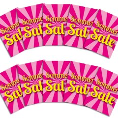 Poster Plakat - SSV Sommer SALE Candy DIN A4 - 10 Stk. im...