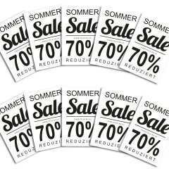 Poster Plakat - SSV Sommer SALE bis 70% DIN A4 - 10 Stk....