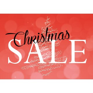 Weihnachtsplakat Poster "Christmas Sale" Querformat