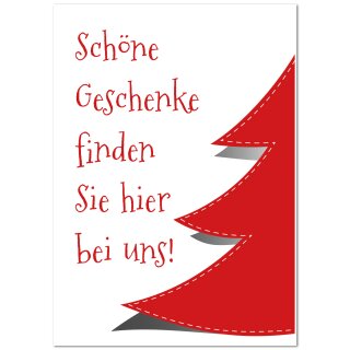 Weihnachtsplakat Poster "Schöne Geschenke bei uns"