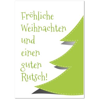 Weihnachtsplakat Poster "Fröhliche Weihnachten und guten Rutsch"