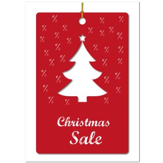 Weihnachtsplakat Poster "Christmas Sale Anhänger"