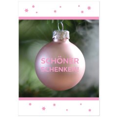 Weihnachtsplakat Poster "schöner schenken"