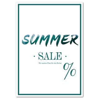 Poster Plakat Summer Sale Jahreszeiten