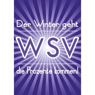 Poster Plakat Der Winter geht - WSV in Lila