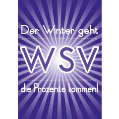 Poster Plakat Der Winter geht - WSV in Lila