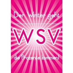 Poster Plakat Der Winter geht - WSV in Pink