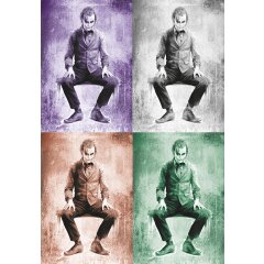 Poster Joker - Heath Ledger - verschiedene Farben & Größen