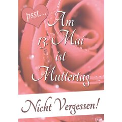 Poster Plakat - psst...Muttertag