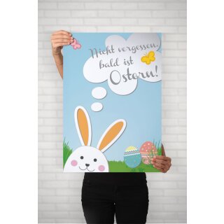 Poster Plakat - Bald ist Ostern DIN A1 - 59,4 x 84,1 cm