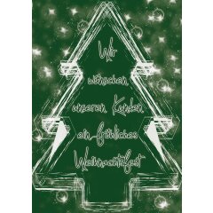 Plakat Poster Weihnachten - Frohes Fest -  DIN A2 - 42 x...