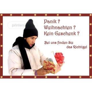 Plakat Poster - Weihnachts - Panik  DIN A4 - 10 Stk. im Sparset