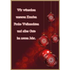 Plakat Poster - Frohe Weihnachten - Alles Gute im neuen...