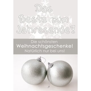 Plakat Poster - Weihnachten …zum Jahresende! XXL - 100 x 150 cm