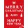 Plakat Poster - Merry Christmas and a Happy New Year DIN A1 2Stk. im Kundenstopper Sparset