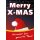 Plakat Poster - Weihnachten - Merry X-MAS DIN A1 - 59,4 x 84,1 cm