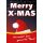Plakat Poster - Weihnachten - Merry X-MAS DIN A1 2Stk. im Kundenstopper Sparset