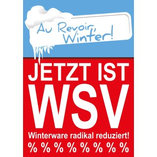 Poster Plakat WSV - Au revoir, Winter DIN A3 - 5 Stk. im Sparset
