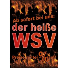 Poster Plakat Winterschlussverkauf - der heiße WSV