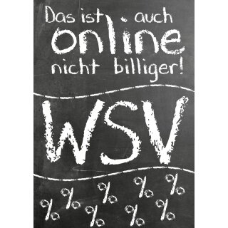Poster Plakat Winterschlussverkauf - WSV Online nicht billiger!